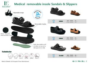 Medical removable insole Sandals & Slippers