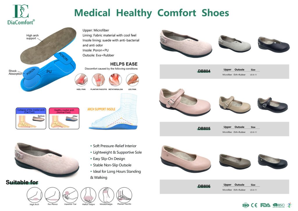 DiaComfort Lady's Medical Health & Comfort Shoes