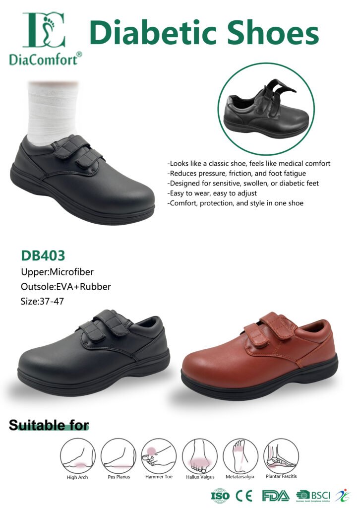 Comfortable daily diabetic shoes