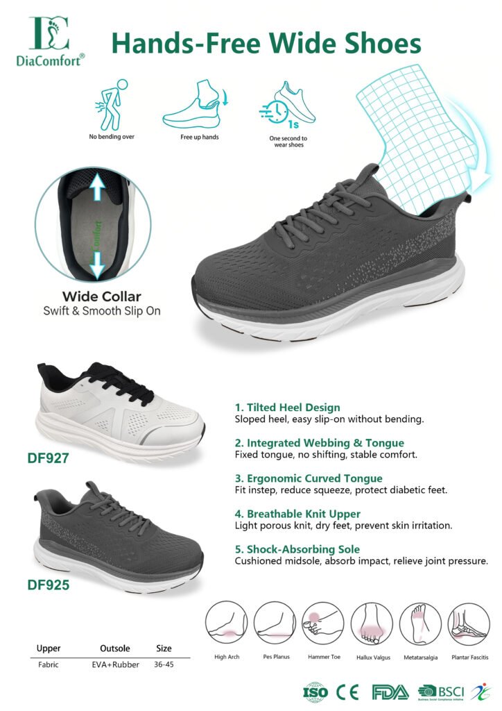 Hands-Free Wide Shoes