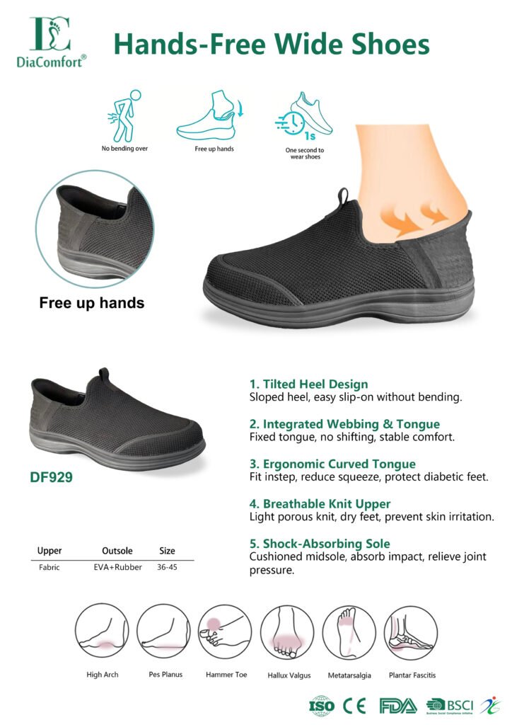 Hands-Free Wide Shoes