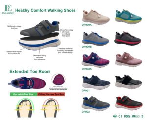DiaComfort Wide-Toe Comfortable Walking Shoes